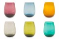 Tumblers din sticlă colorată pentru serviciul modern de apă din 12 bucăți - Aperi