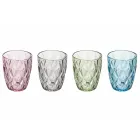 Pahare de apă din sticlă Serviciu colorat 12 bucăți - Renaștere Viadurini