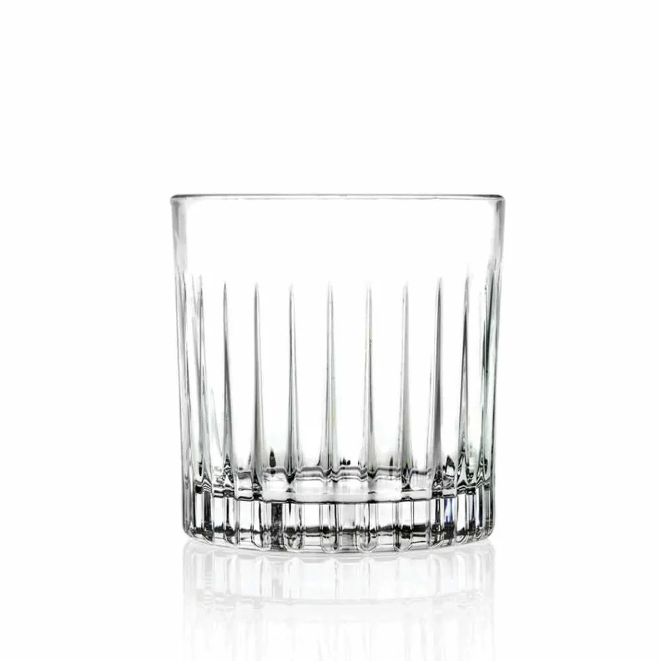 Ochelari Lowball Tumbler Basso Old Fashioned pentru Cockatil 12 bucăți - Senzatempo Viadurini