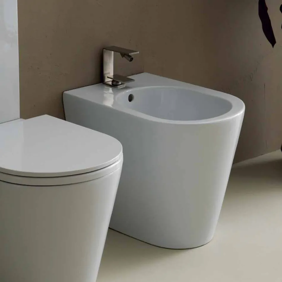 Ceramice bideu Sun 57x37cm design modern, realizat în Italia Viadurini