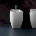 Bideu din ceramică albă cu design modern Gais, fabricat în Italia Viadurini