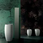 Bideu din ceramică albă cu design modern Gais, fabricat în Italia Viadurini