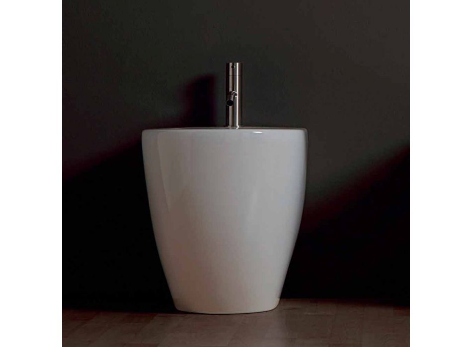 Bideu Shine ceramice moderne Piața 54x35cm fără ramă Made in Italy Viadurini