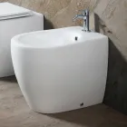 Bideu Aster cu montare pe podea din ceramică mată, în două culori și design modern Viadurini