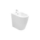 Bideu cu o singură gaură, montat pe podea, cu tehnologie fără ramă, din ceramică albă - Oleandro  Viadurini