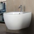 Aster - Bideu suspendat din ceramică albă durabilă, cu design modern