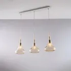 Șină din fier forjat cu sticlă Pyrex fabricată în Italia pentru decorațiuni interioare - Corinto Viadurini