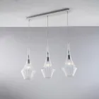 Șină din fier forjat cu sticlă Pyrex fabricată în Italia pentru decorațiuni interioare - Olimpo Viadurini