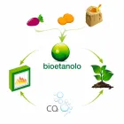 Semineu bio de perete alb cu design modern cu insertie din sticla Erica Viadurini