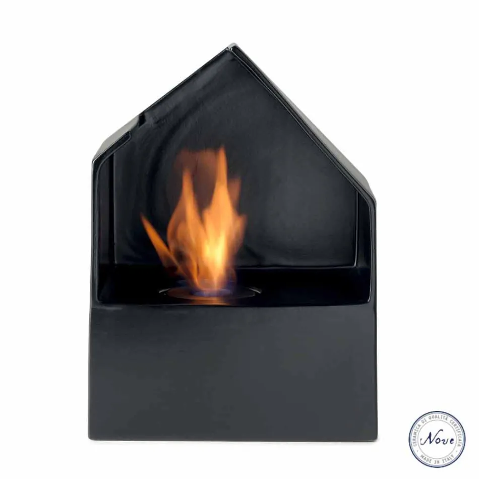 Biocamino Blat bioetanol din ceramică și oțel Curtis Viadurini