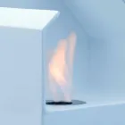 Biocamino Blat bioetanol din ceramică și oțel Curtis Viadurini