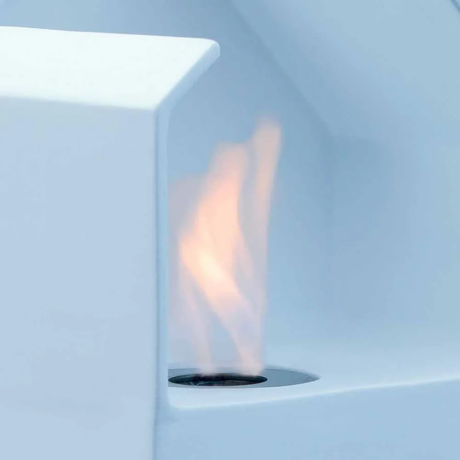 Biocamino Blat bioetanol din ceramică și oțel Curtis Viadurini