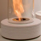 Biocamino sprijin marmura rotund Gordon, made in Italy Viadurini