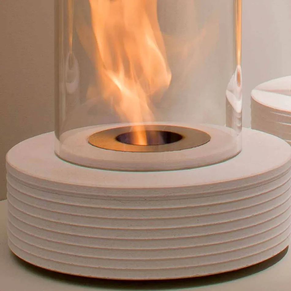 Biocamino sprijin marmura rotund Gordon, made in Italy Viadurini