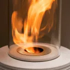 Biocamino sprijin marmura rotund Gordon, made in Italy Viadurini