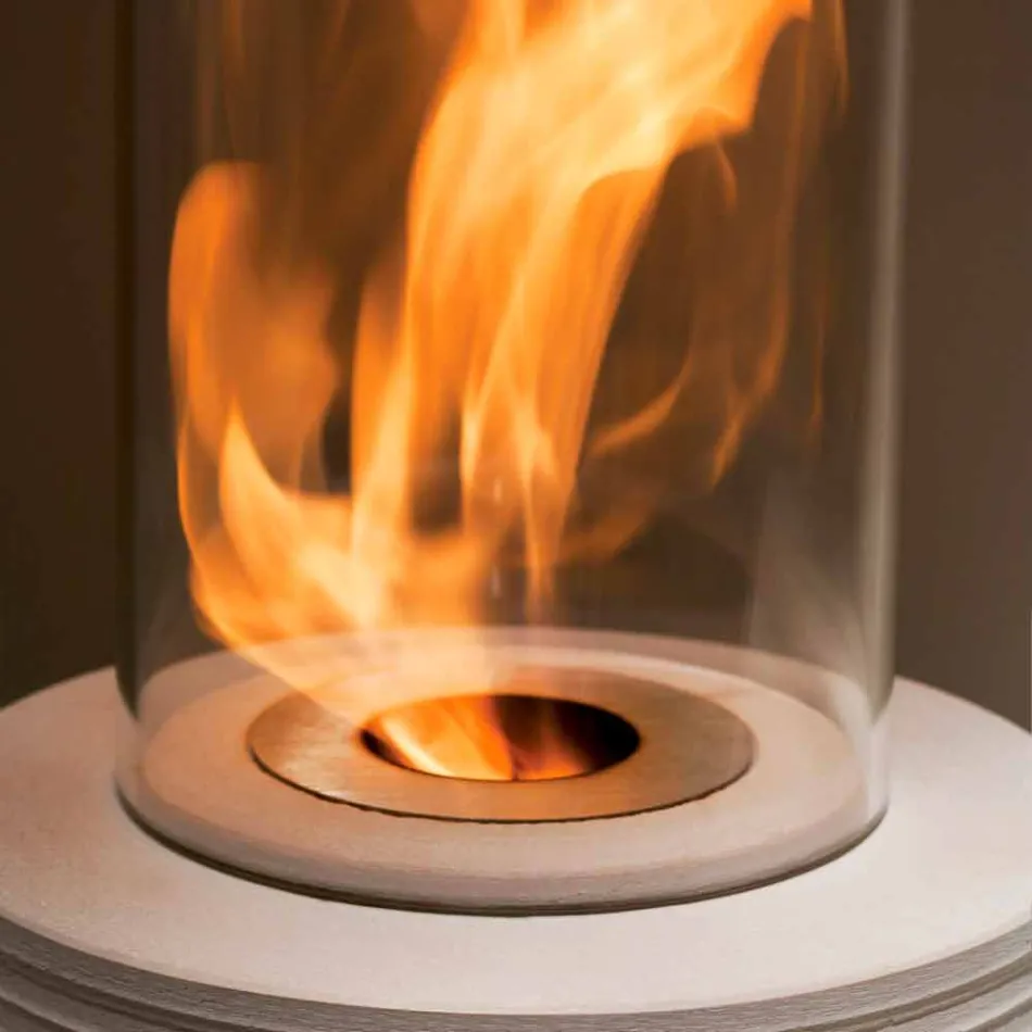 Biocamino sprijin marmura rotund Gordon, made in Italy Viadurini