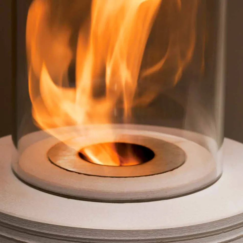 Biocamino sprijin marmura rotund Gordon, made in Italy Viadurini