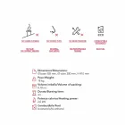 Biocamino sprijin marmura rotund Gordon, made in Italy Viadurini