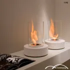 Biocamino sprijin marmura rotund Gordon, made in Italy Viadurini