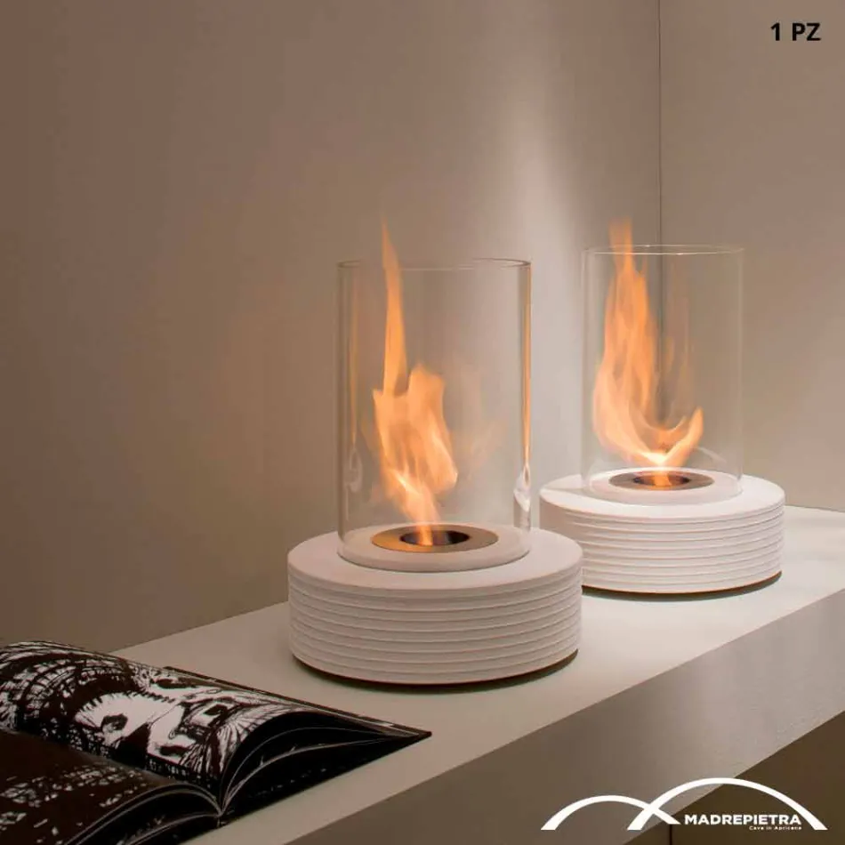 Biocamino sprijin marmura rotund Gordon, made in Italy Viadurini