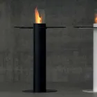 Biocamino bioetanol în aer liber cu top de sticla Dean-Table Viadurini