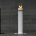 Biocamino bioetanol în aer liber cu top de sticla Dean-Table Viadurini