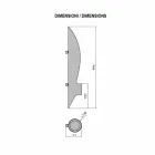 Șemineu de perete de design tubular și modern în oțel negru - Jackson Viadurini