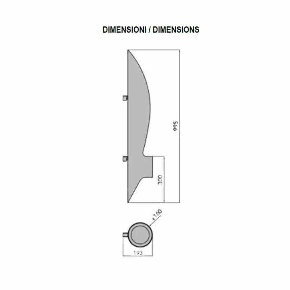 Șemineu de perete de design tubular și modern în oțel negru - Jackson Viadurini