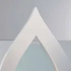 Biocamino de bioetanol pământ, Todd un design modern în formă de flacără Viadurini