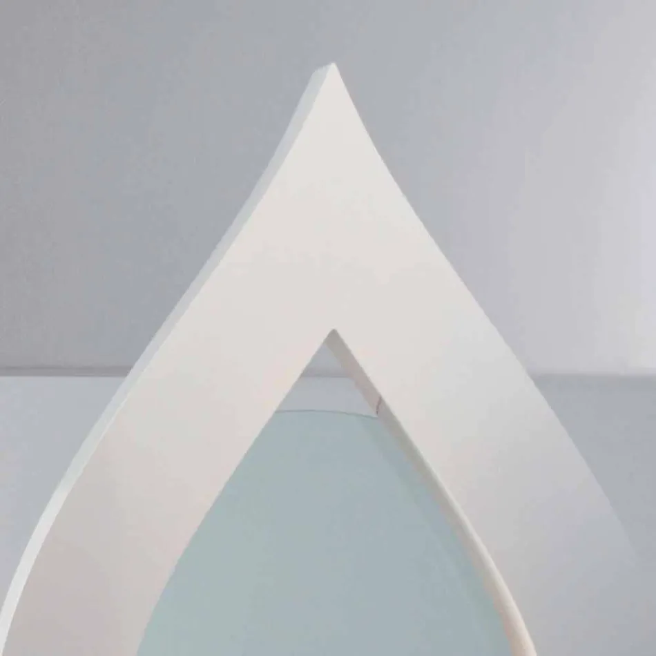 Biocamino de bioetanol pământ, Todd un design modern în formă de flacără Viadurini