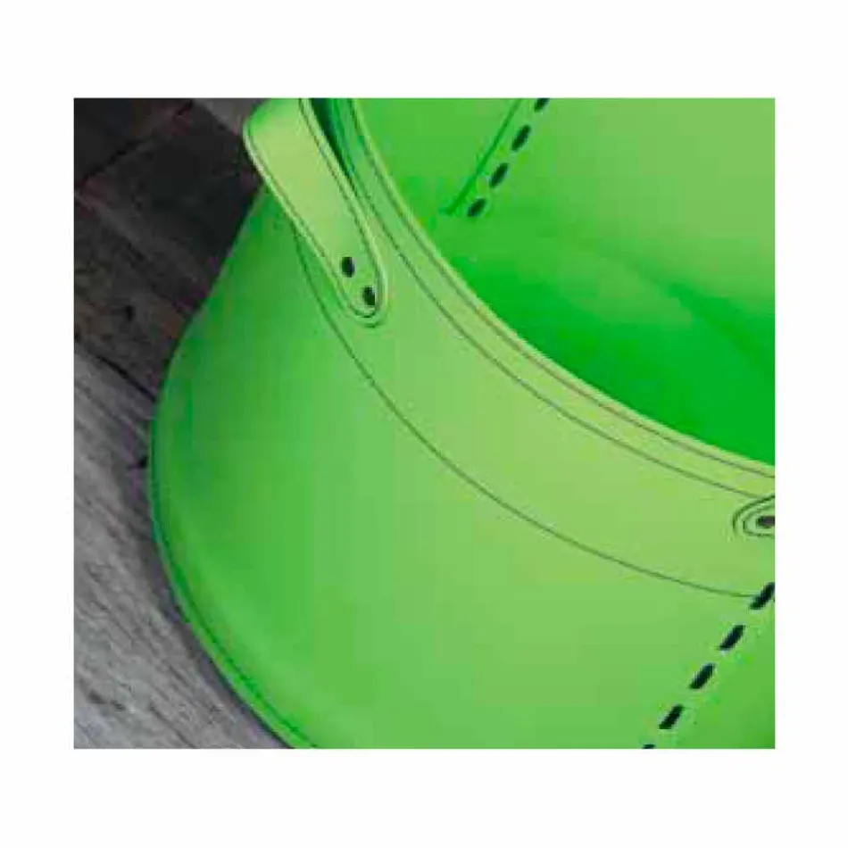 Suport de bușteni din piele Cartesio 100% Made in Italy Viadurini