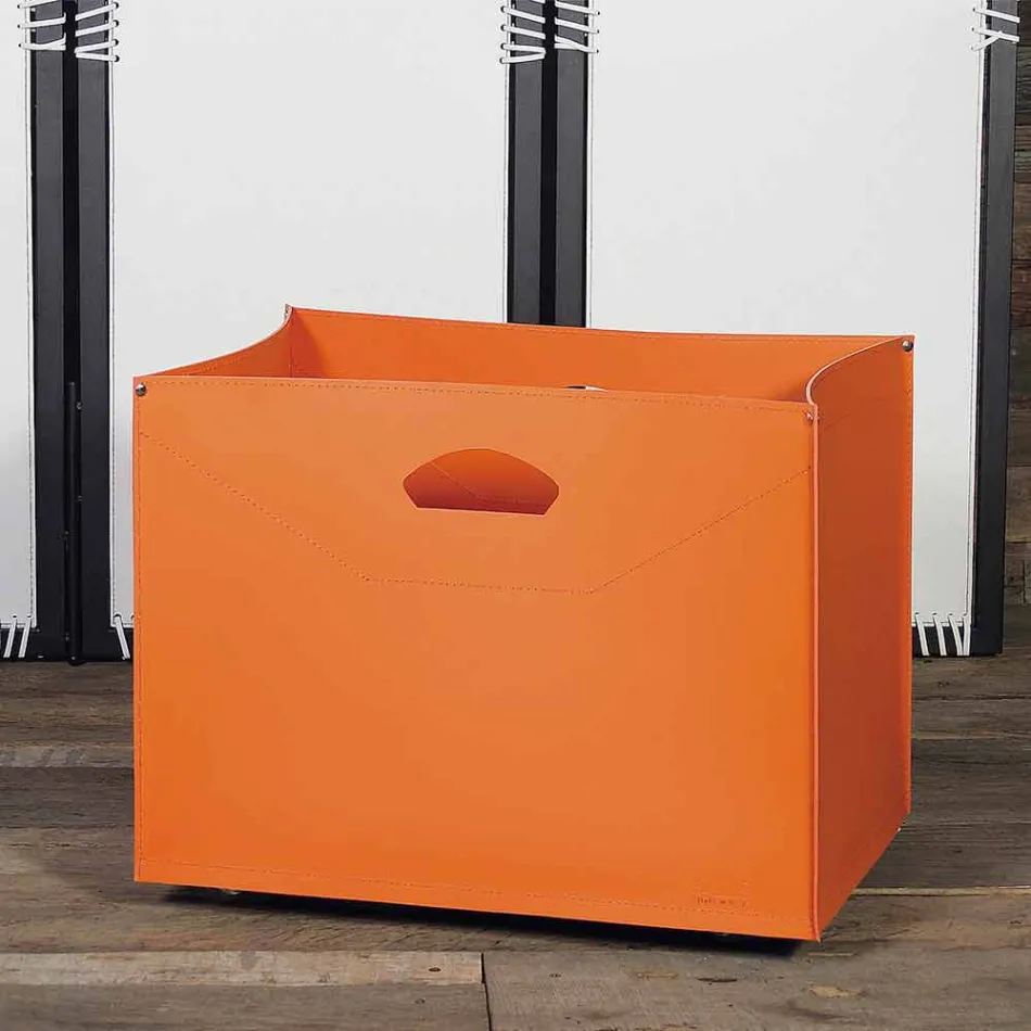 Geantă de lemne de foc din piele Gastone 100% Fabricată în Italia Viadurini