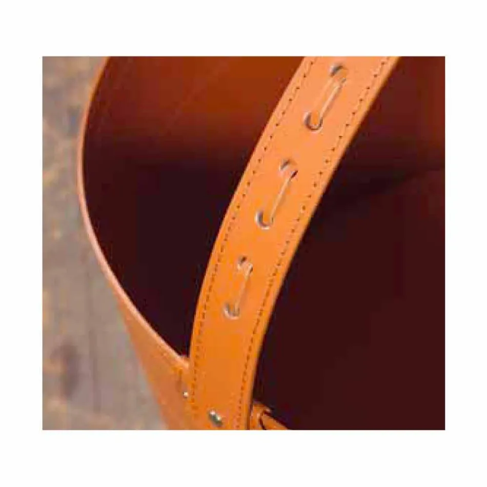 Geantă lemne de foc din piele Milo 100% Made in Italy Viadurini