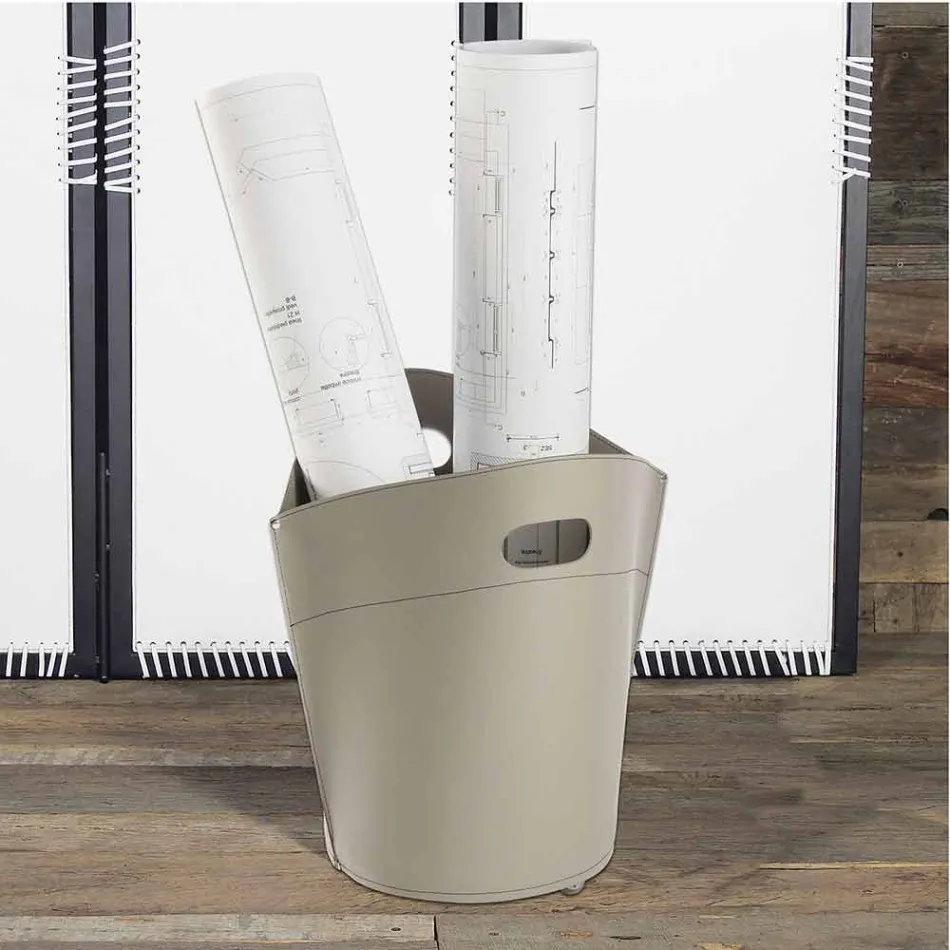 Geantă de suport pentru bușteni din piele Spinoza 100% Made in Italy Viadurini