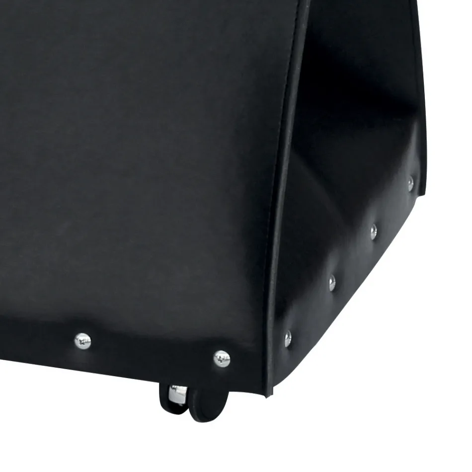 Geanta de lemn de foc din piele ecologica cu roti Made in Italy - Melc Viadurini