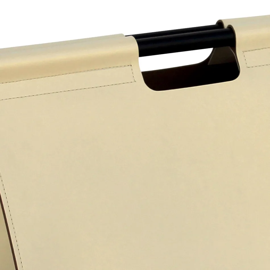 Geanta de lemn de foc din piele ecologica cu roti Made in Italy - Melc Viadurini