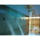 Cap de duș de tavan cromat Bossini cu două jeturi cu cromoterapie Dream Viadurini