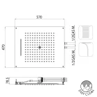 Cap de duș Bossini Ceiling finisaj cromat cu două jeturi Dream diferite Viadurini