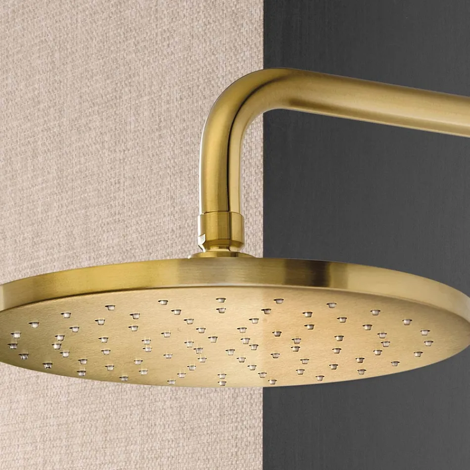 Brat de dus cu cap de dus rotund anticalcar din otel AISI 316L - Artigli Viadurini