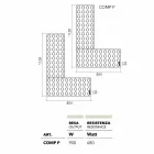 Brick radiator lego electrice realizate în Italia de H Scirocco Viadurini