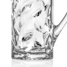 Vas de cristal ecologic cu decor de frunze în 2 bucăți - Magnolio Viadurini