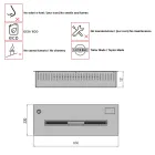 Arzător putere bioetanol electronic liniar 3,6kW Aron 60 Viadurini