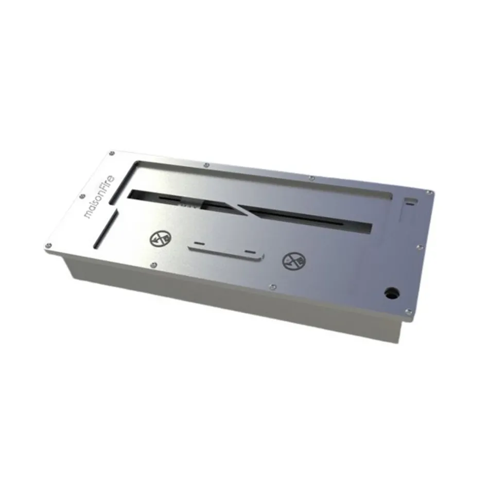 Arzator cu bioetanol incorporat dreptunghiular 2 Lt Viadurini