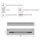 arzător electronic de putere încastrat bioetanolului 3,6kW Aron 100 Viadurini