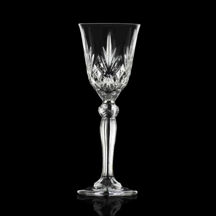 Sticlă lichior vintage design în cristal ecologic 12 bucăți - Cantabile Viadurini
