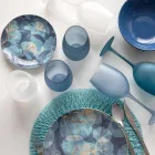 Pahare de vin colorate în sticlă mată cu efect de gheață, 12 bucăți - toamnă Viadurini