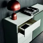 Cameră completă cu 4 elemente de design moderne Made in Italy - Mallorca Viadurini