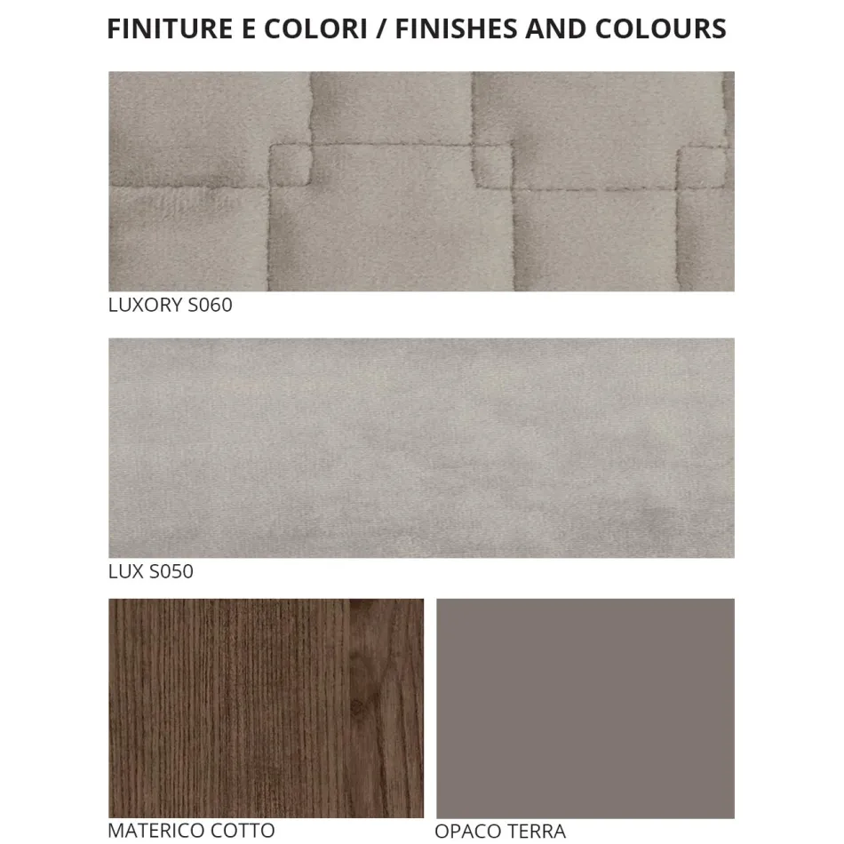 Dormitor cu 4 elemente de design modern Made in Italy - Electric Viadurini