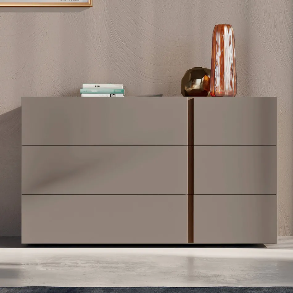 Dormitor cu 4 elemente Stil modern Fabricat în Italia De înaltă calitate - Minorco Viadurini