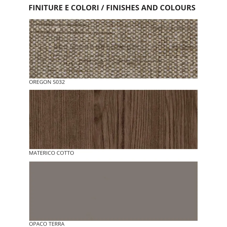 Dormitor cu 4 elemente Stil modern Fabricat în Italia De înaltă calitate - Minorco Viadurini